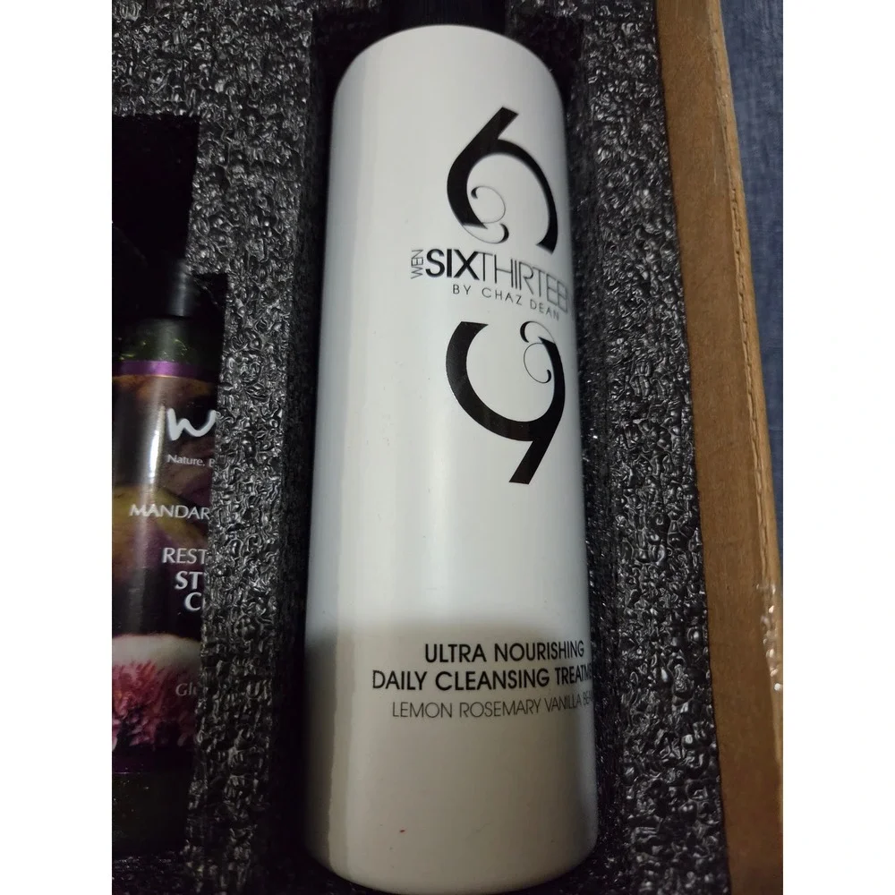 NEW Wen Chaz Dean Mandarin Italian Fig 32oz Cleansing Conditioner Hair Gift Set